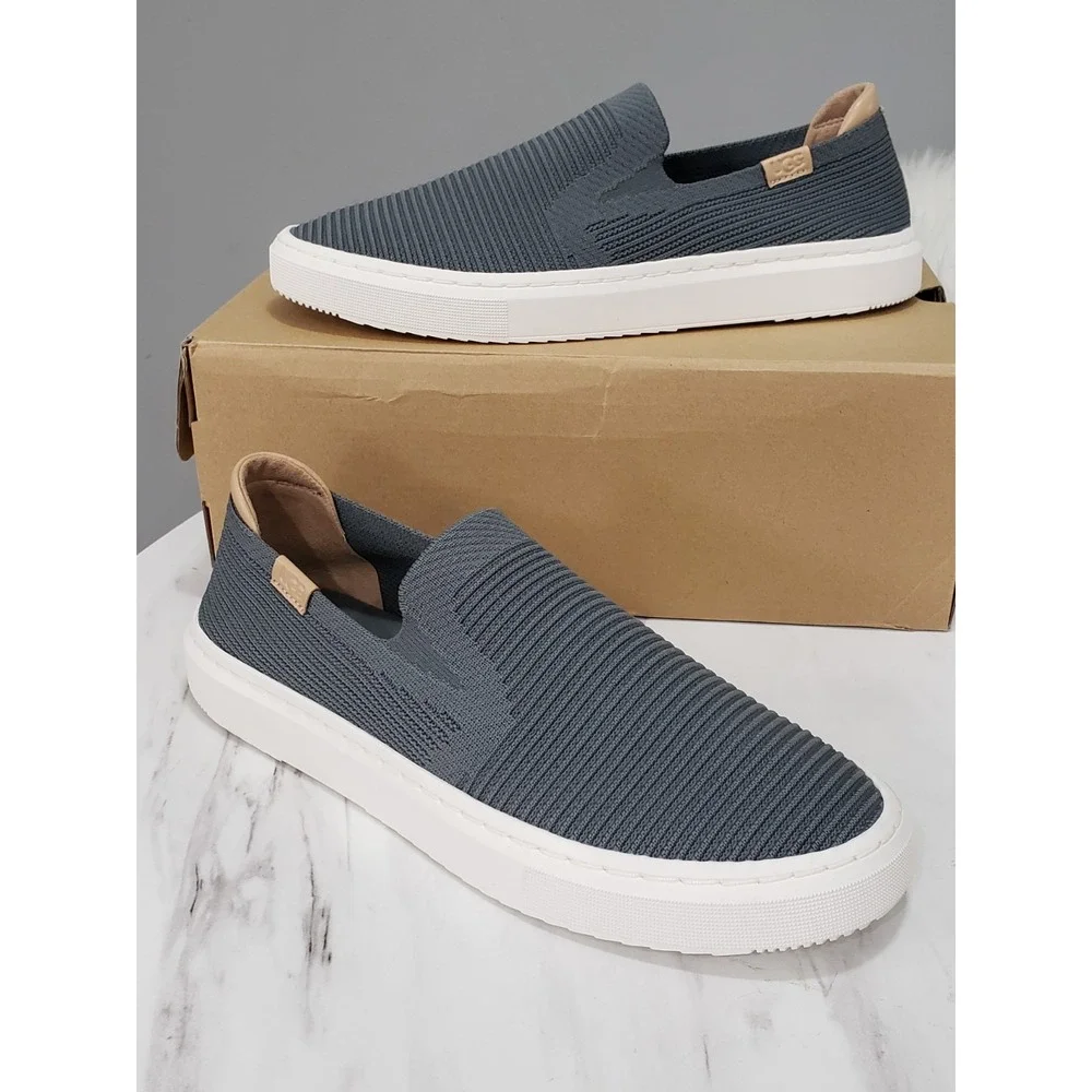NEW UGG Alameda Sammy Knit Slip-On Sneakers Gray Casual Women's‎ Shoes